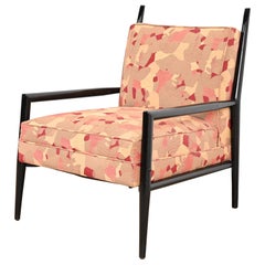Paul McCobb Planner Group Ebonized and Upholstered Lounge Chair, 1950s