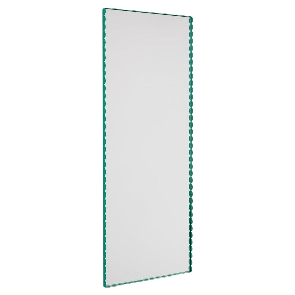 Arcs Mirror, Rectangle M, Green by Muller Van Severen for Hay