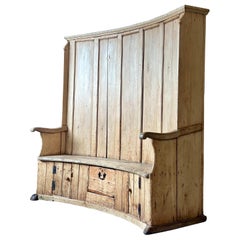 Antique Irish Settle Bench