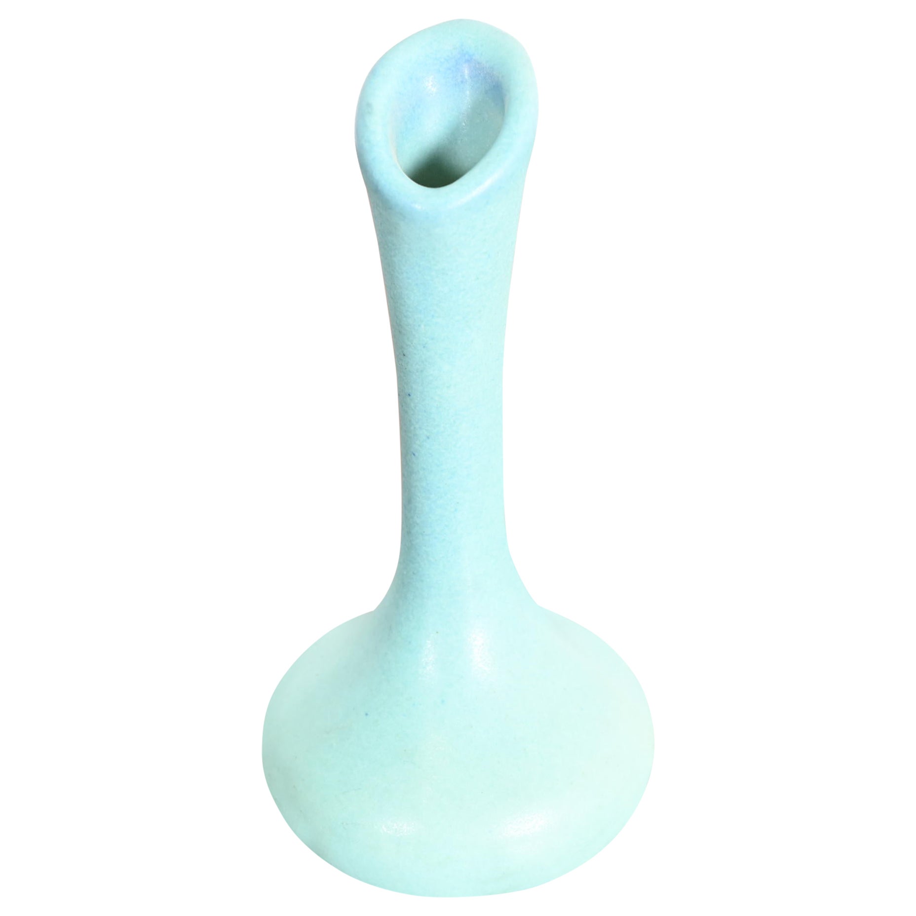 Van Briggle Arts & Crafts Turquoise Glazed Ceramic Bud Vase