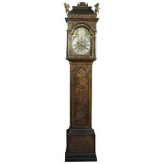 George III Japanned Tall Case Clock by William Harvey 8