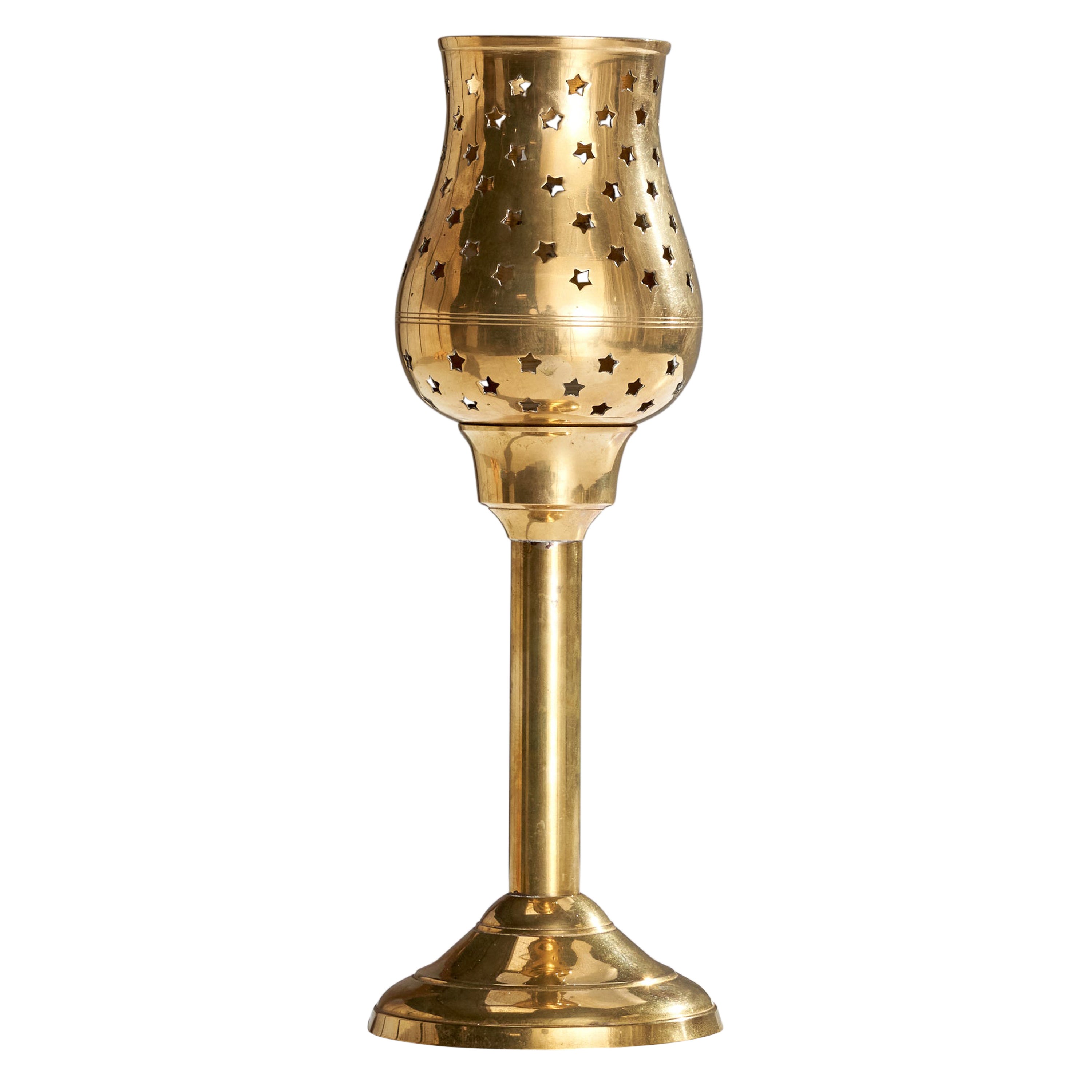 Austrian Designer, Table Lamp, Brass, Austria, 1950s