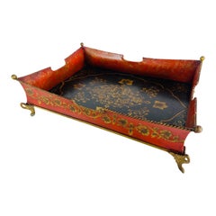 Vintage hand painted tole wear galley tray