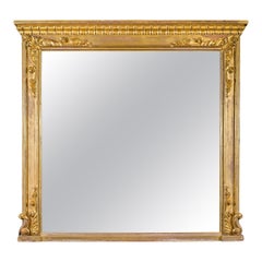 A Very Large George IV Gilded Overmantel Mirror