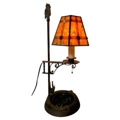 Arts & Crafts Lamp with Mica Shade