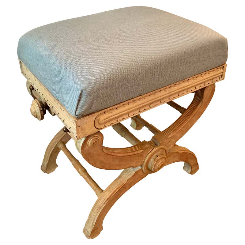 19th Century Cast and Tubular Brass Adjustable Velvet Music Cello Stool ...