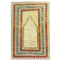 Tappeto da preghiera Zabihi Collection Antique Turkish Ghiordes