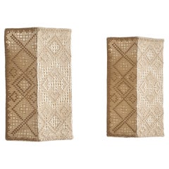Swedish Designer, Wall Lights, Fabric, Sweden, 1970s