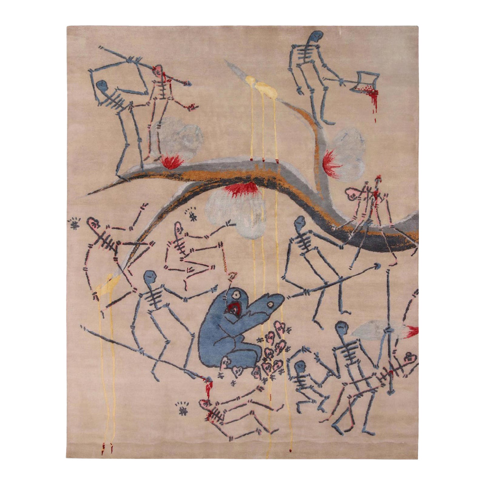 Fine Artist Gianni Lee X Rug & Kilim Modern Pictorial Custom Rug