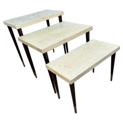 Trio of Paul Frankl Cork Tables