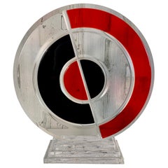 Sculpture circulaire en lucite de Shlomi Haziza