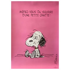 Affiche française originale SNOOPY du milieu du siècle dernier, 1958 par Schulz