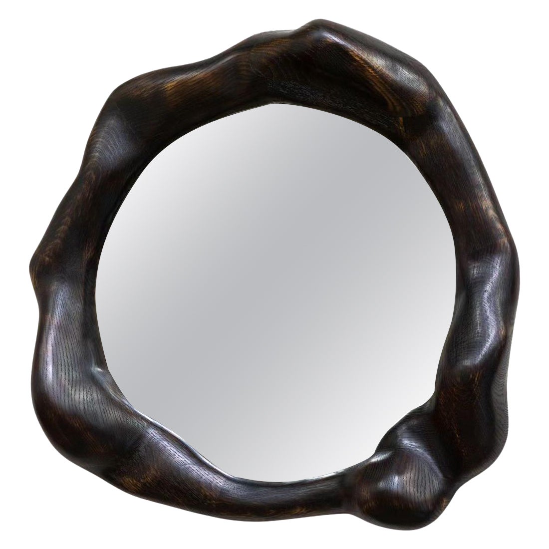 Charred Oak Mirror by Alexander Knysch