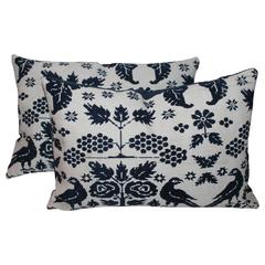 Pair of 19th Century Lancaster Co. Coverlet Pillows 5