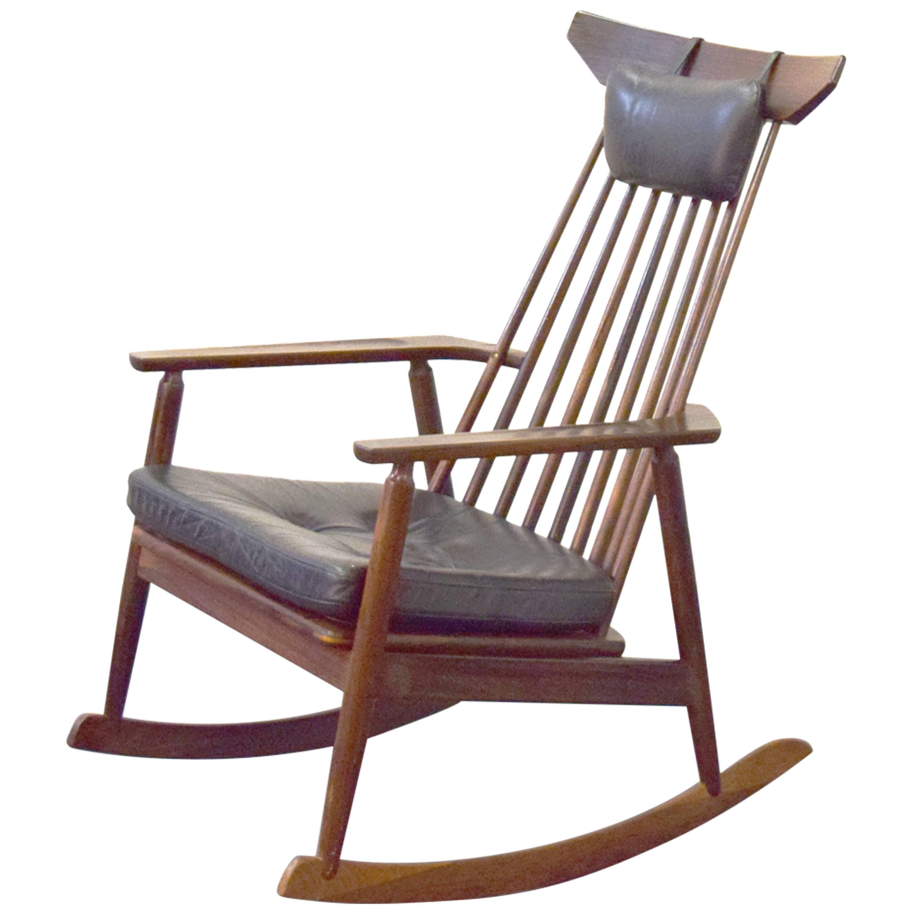 Danish Rosewood Rocking Chair