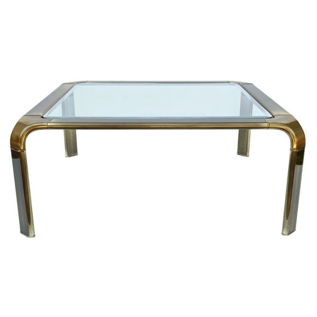 John I Widdicomb Style Vintage Coffee Table Table basse Waterfall