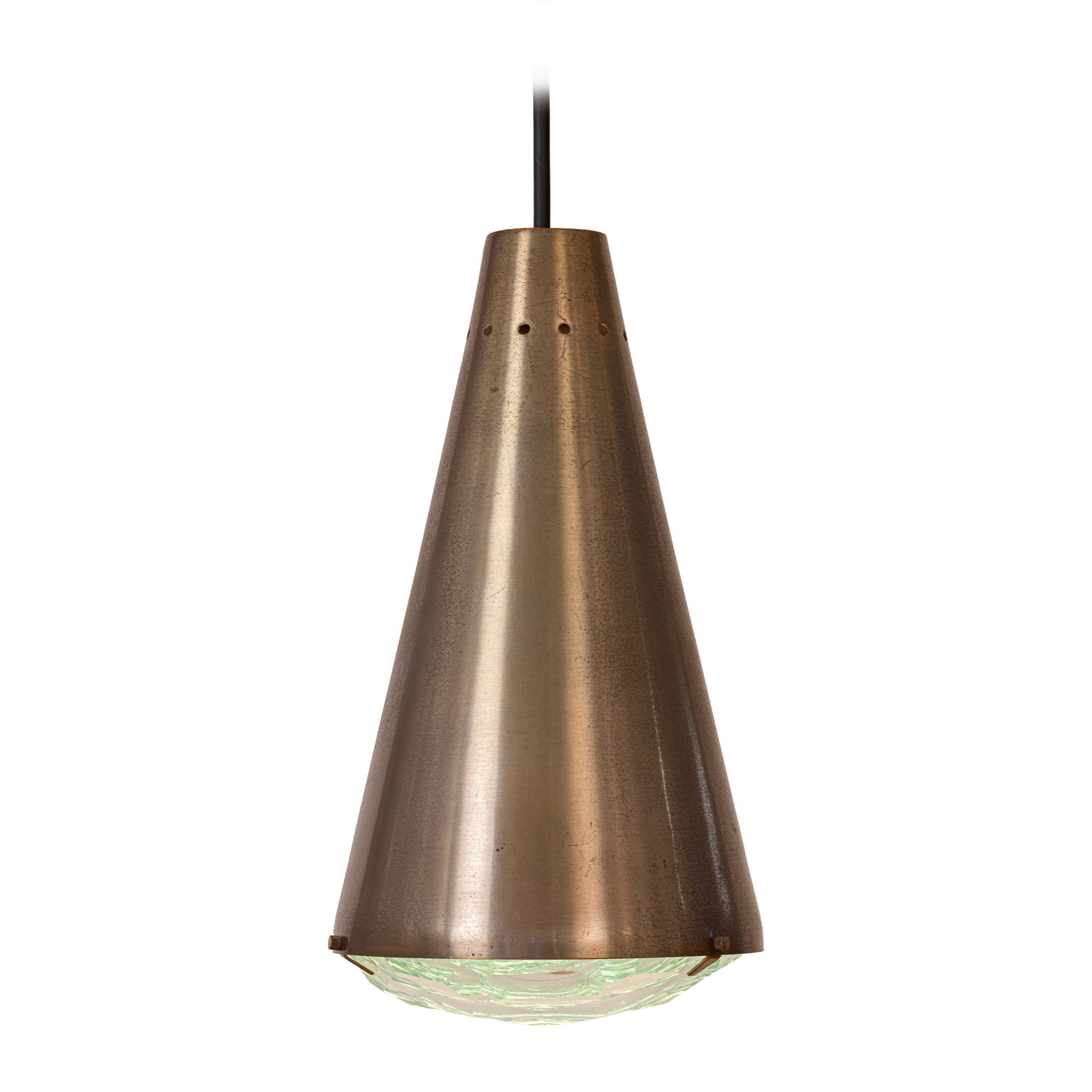 Mod. 1995 Faceted Ceiling Light by Max Ingrand for Fontana Arte, Italy. c.1960