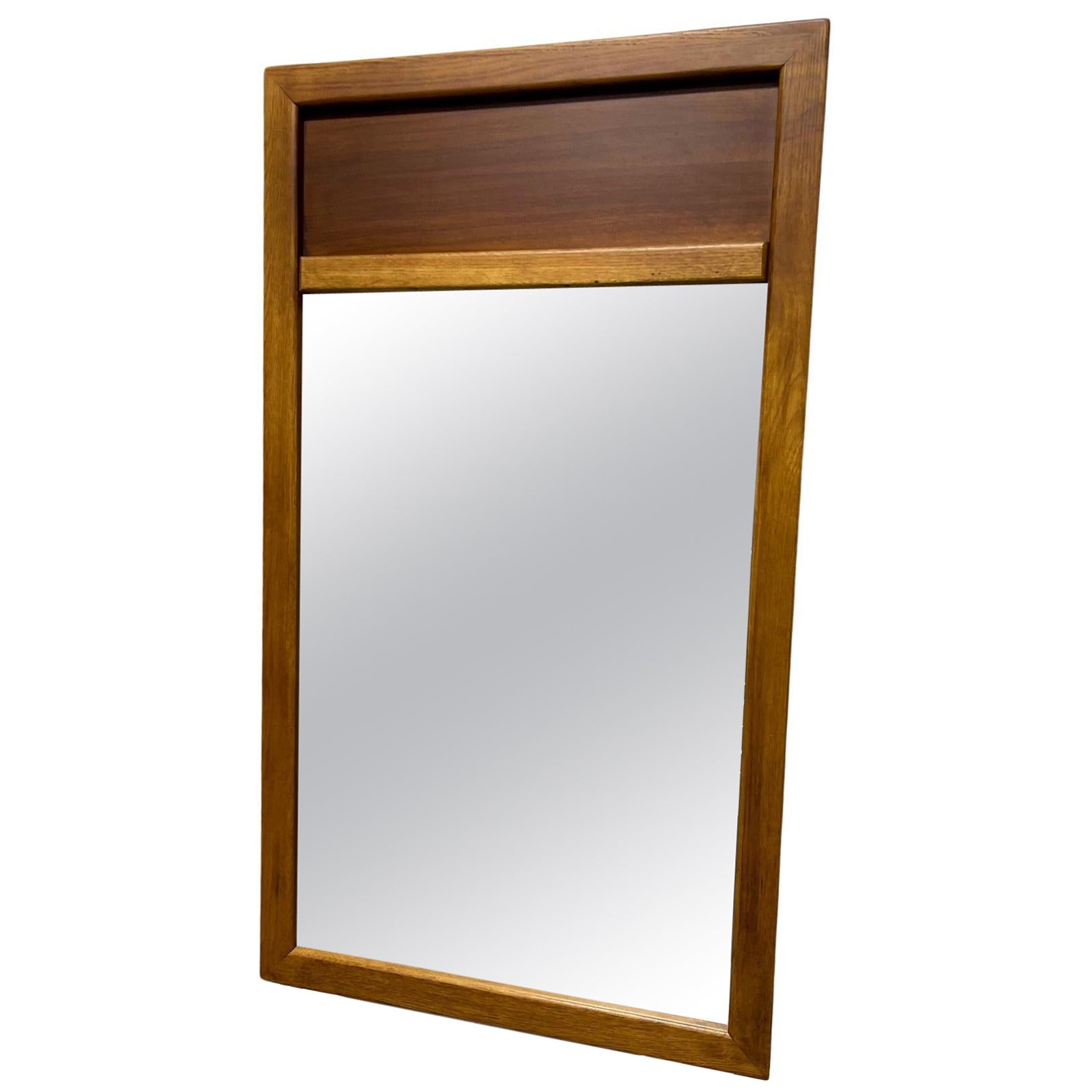 Walnut Mirror, Late 20th Century