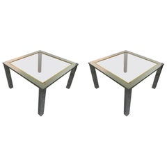 Pair of 1970 Side Tables Attributed to Romeo Rega