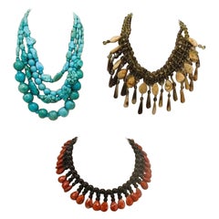 Collares Tres Piedras Reales De Monica Erre