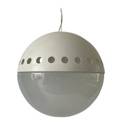 Italian Atomic Design Ball Glass Pendant Lamp, 1960s, Italy