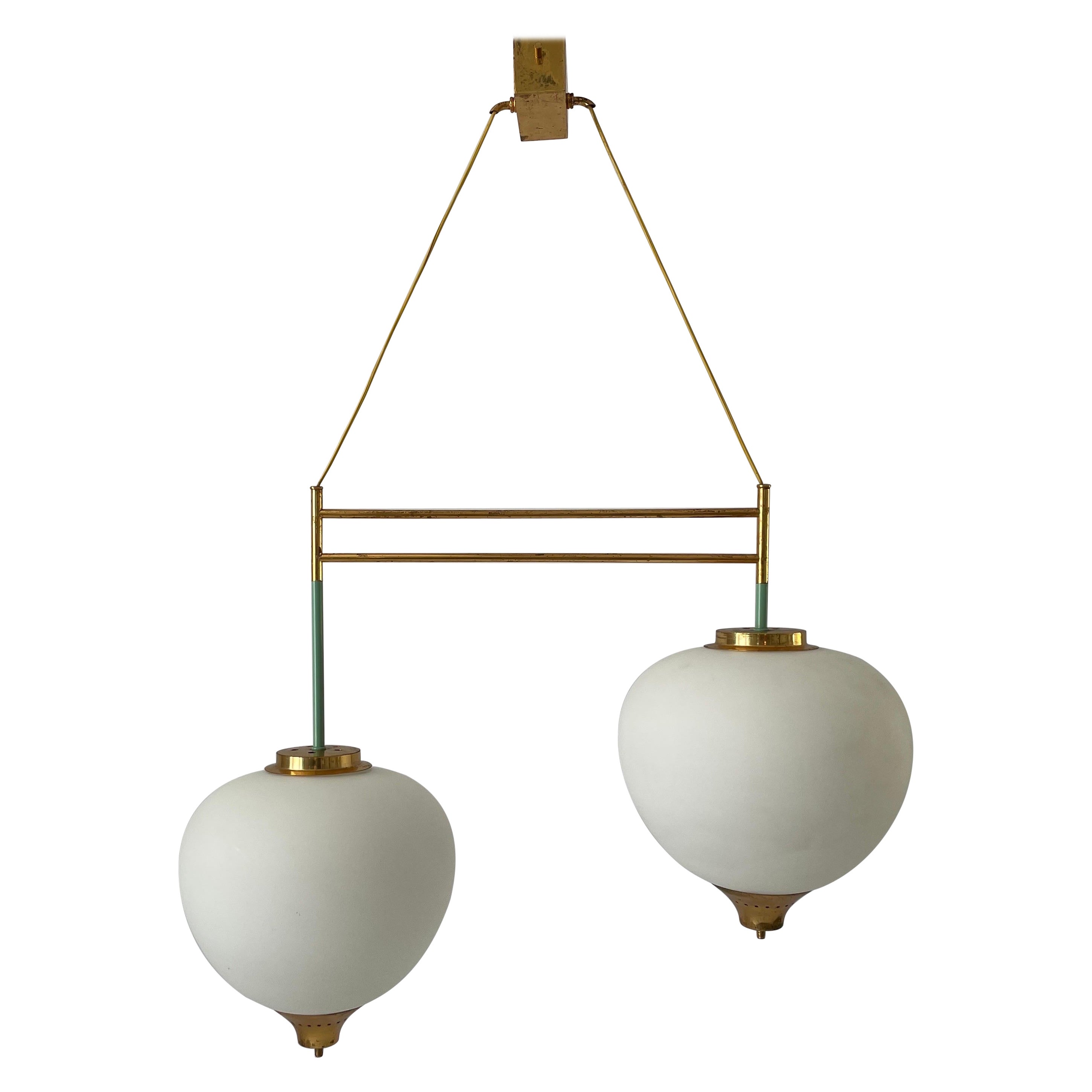 Mid-centuy Modern Ceiling Lamp by Bruno Chiarini for Stilnovo, 1950s, Italy For Sale