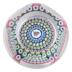 Retro Whitefriars Paperweight Millefiori Robin 1974