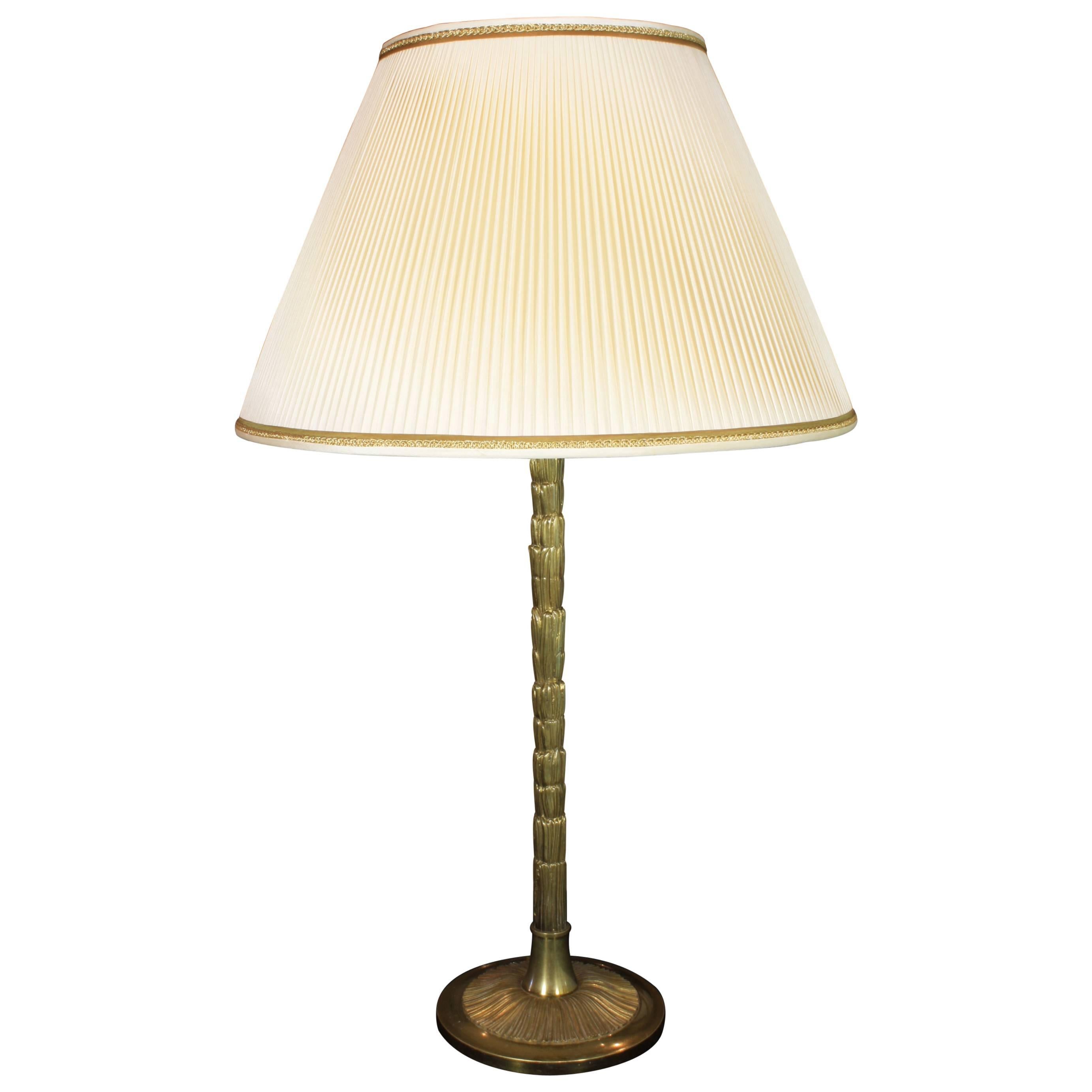 Lampe de table en bronze doré de la Maison Bagues en vente