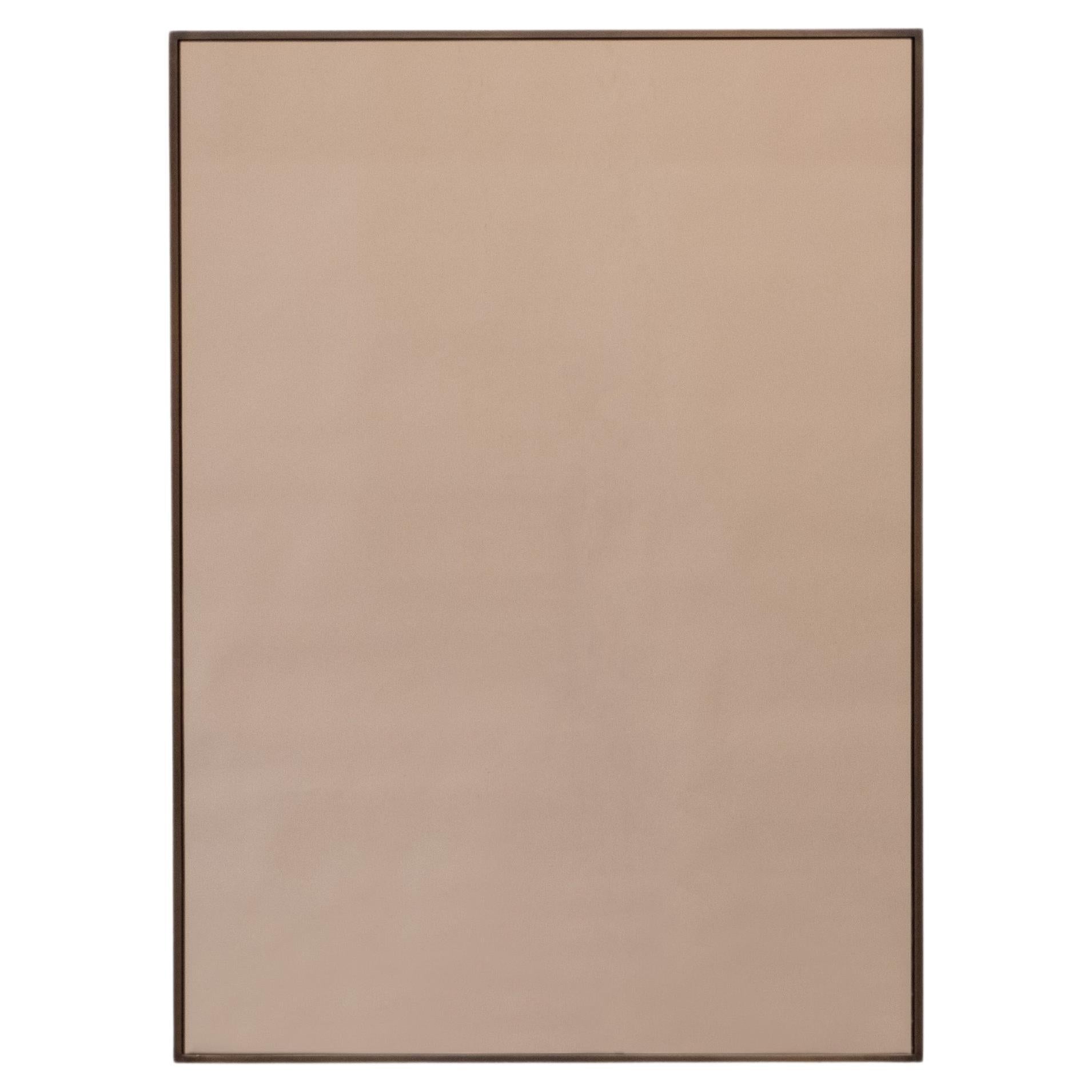 Specchio Ouseburn - Ottone patinato - Fatto a mano in Gran Bretagna - Grande