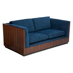 Milo Baughman Thayer Coggin Rosewood Case Sofa Settee Two Seat 1960s Knoll