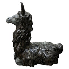 Vintage Italian Mid Century Ceramic Llama