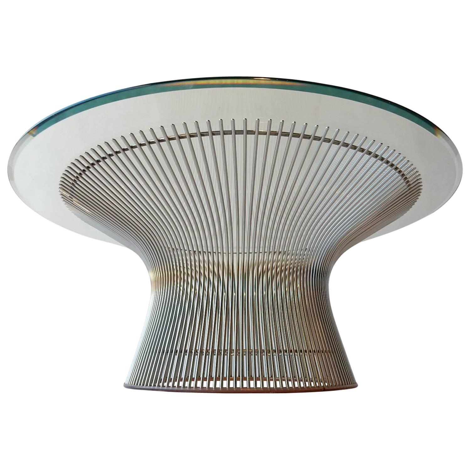 Warren Platner for Knoll Chrome Wire Coffee Table Mid-Century Modern
