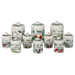 Set di 10 barattoli 'Spezie' in ceramica di Piero Fornasetti, Italia, circa 1960