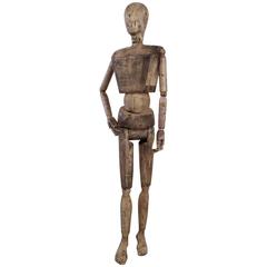 Retro Incredible Fully Articulated Wooden Mannequin