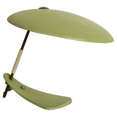 Continental Bauhaus Green Enamel Table Lamp, 3rd quarter 20th century