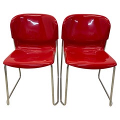 Gerd Lange Red Dsm400k Nova-Stühle für Atelier International, rot, Paar