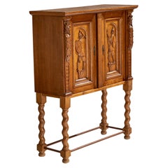 Designer suédois, meuble de rangement, chêne, Suède, années 1920