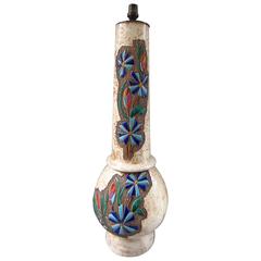 Ceramic Table Lamp Vallauris, France, 1960s by Robert Loiseleur 10