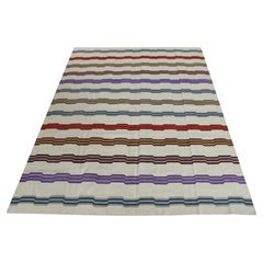 Turkish Kilim Rug Early 21st Century Multicolor Wool Flatweave 8'6" x 10'9"