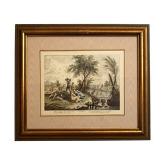 Early 19th Century Engraving "Luglio" from The Months by Giuseppe Zocchi