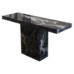 1980s Red Levanto Italian Marble Console Table