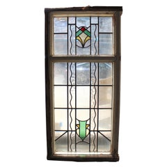 Vitrail en deux parties 27" x 55"