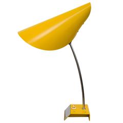 Yellow 0513 Table Lamp by Josef Hurka for Napako, 1950