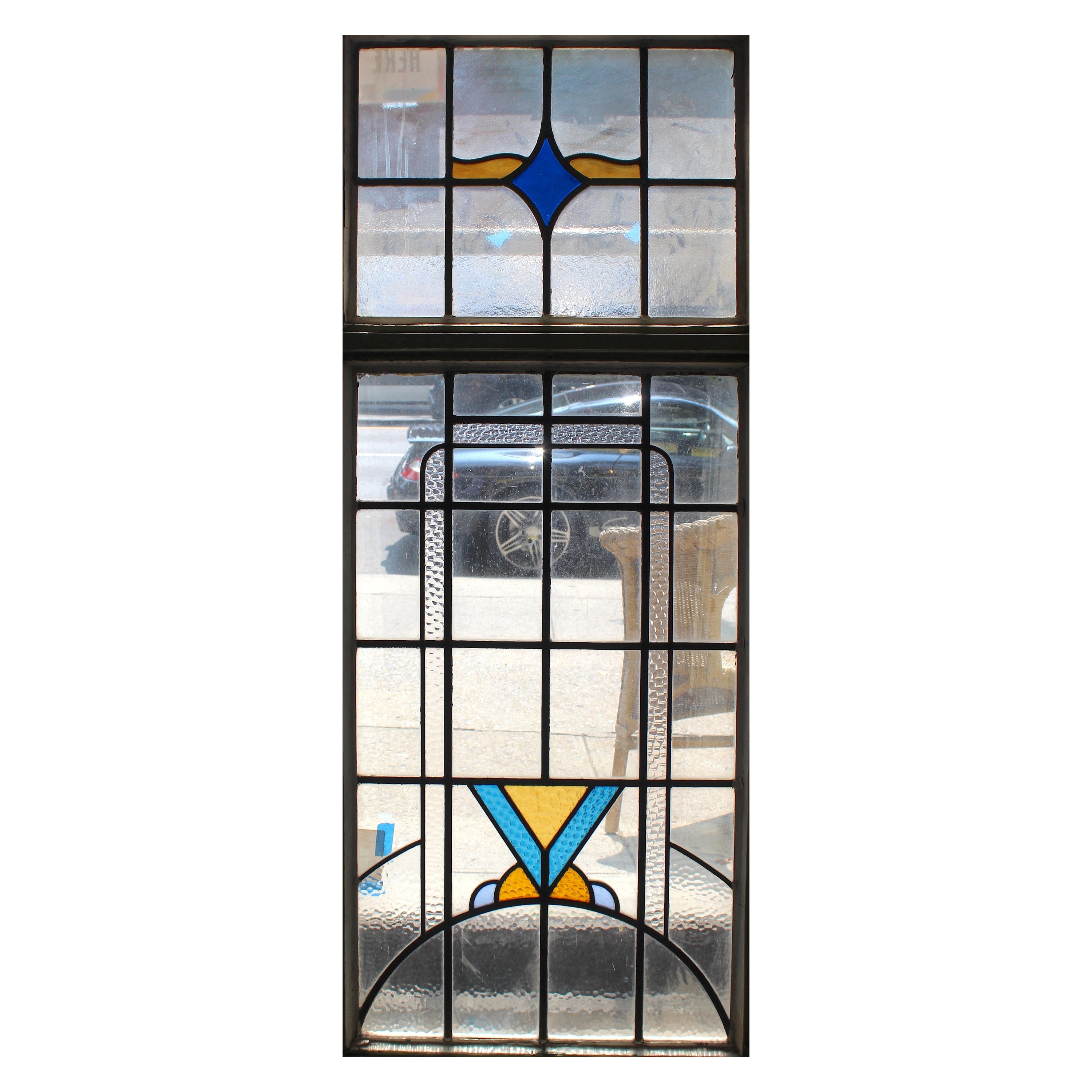 Vitrail deux pièces 24" x 55"