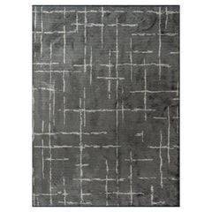 Tapis de sol contemporain géométrique de luxe