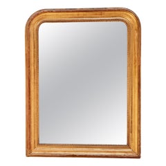 Period Louis-Phillipe arched, gilded mirror
