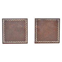 Heintz Arts & Crafts Sterlingsilber auf Bronze-Buchstützen