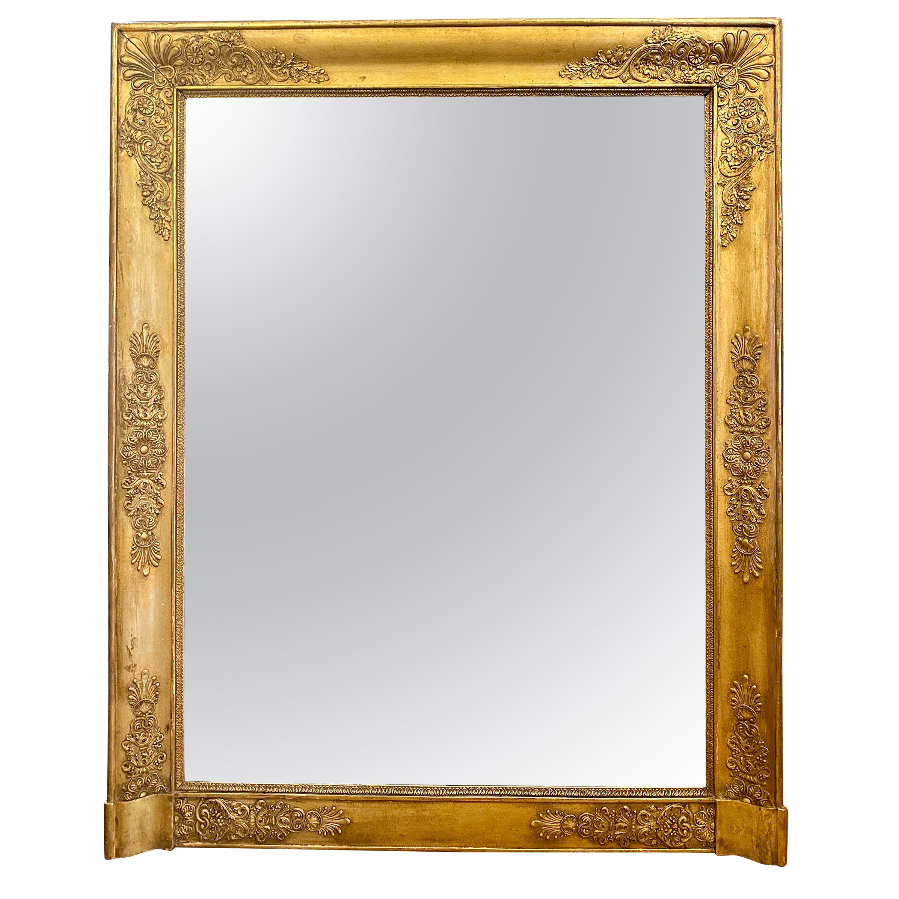 Sobremantel dorado Antique French Empire  Espejo en venta