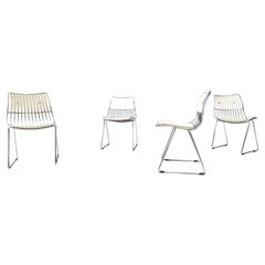 Ensemble de 4 chaises de salle à manger de Rudi Verelst pour Novalux, 1970