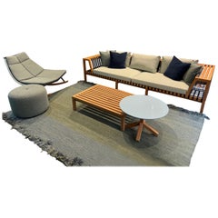 Roda Outdoor Furniture Set - Network Sofa, Laze Rocking Chair, Tables and Rug